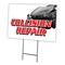 Signmission Collision Repair Yard Sign & Stake outdoor plastic coroplast window, C-1216-DS-Collision Repair C-1216-DS-Collision Repair - alternate 1